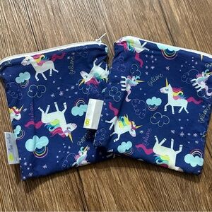 Itzy Ritzy snack Pouch Set - Blue Unicorn